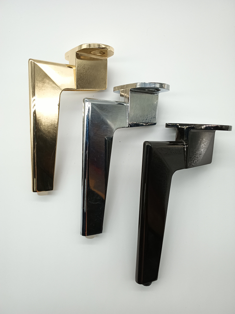 Pés de móveis com design elegante Decoração Hardware Pés de móveis Pés de sofá em liga de zinco