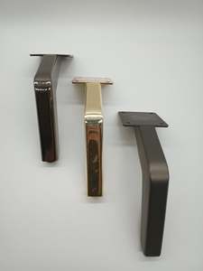 Mesa de armário cônico de metal, móveis cromados, pernas de sofá, cadeira de jantar