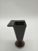 Pés de sofá de mesa de armário de liga de zinco triangular em forma de Y para pernas de sofá de hardware doméstico 