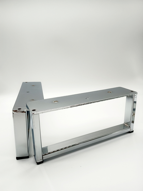 Pé de sofá de metal durável com design moderno, pés decorativos para móveis, perna de ferro