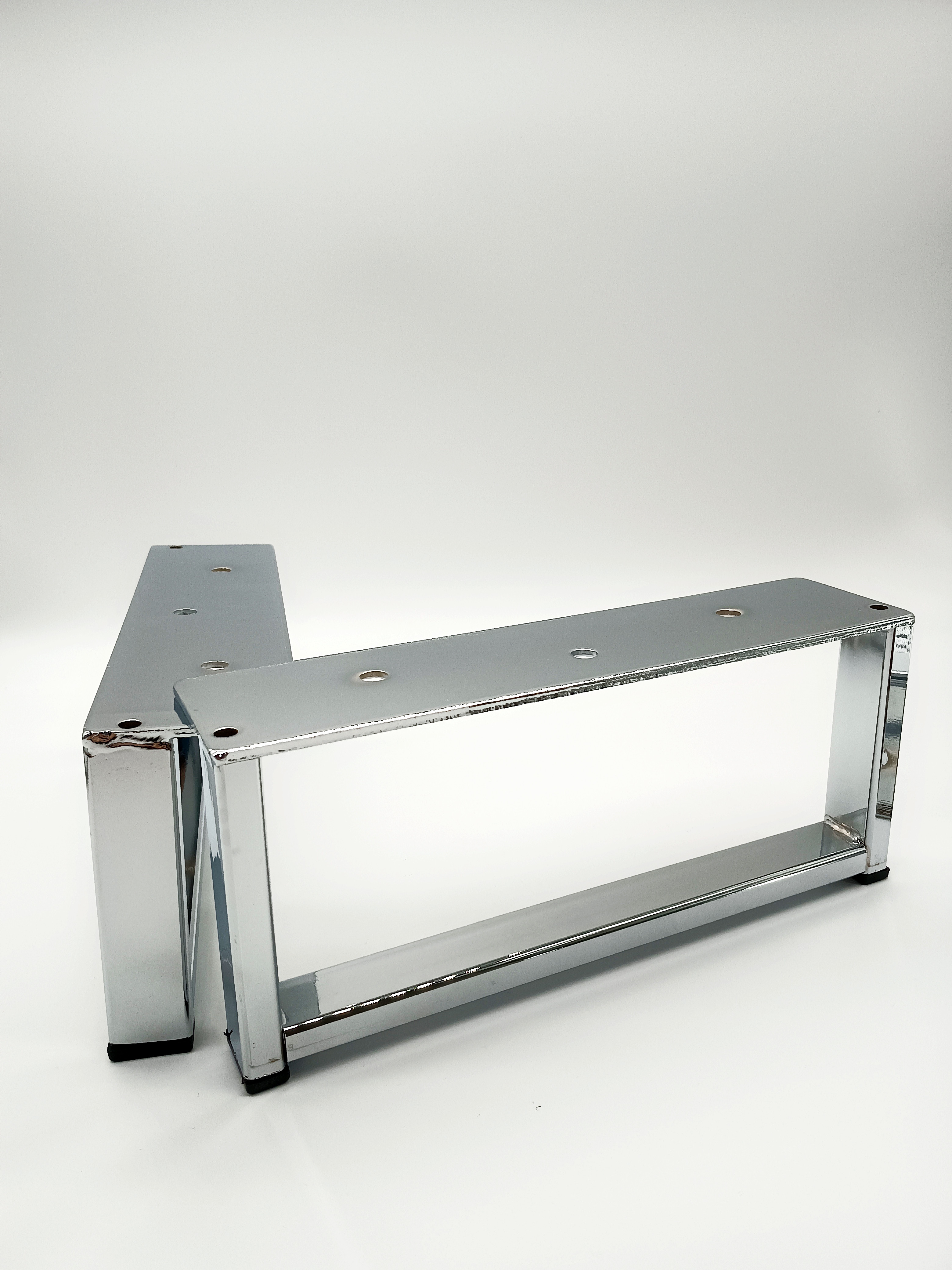 Pé de sofá de metal durável com design moderno, pés decorativos para móveis, perna de ferro